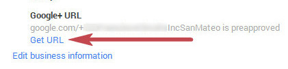 Get URL under About Google Plus