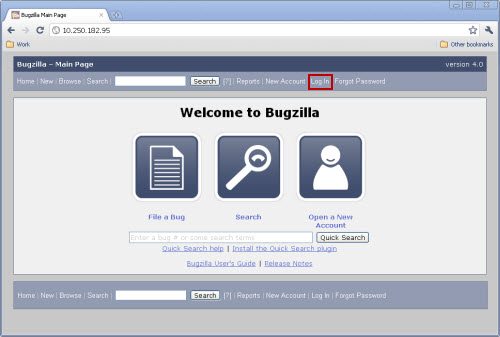 Bugzilla-app-login