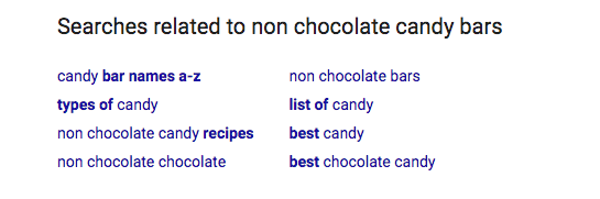 Non Chocolate Candy Bar Related Search